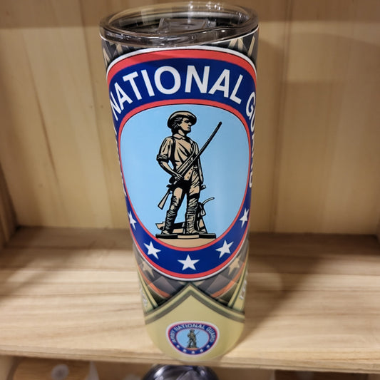 20oz STAINLESS STEEL TUMBLER - ARMY NATIONAL GUARD DIGITAL CAMO