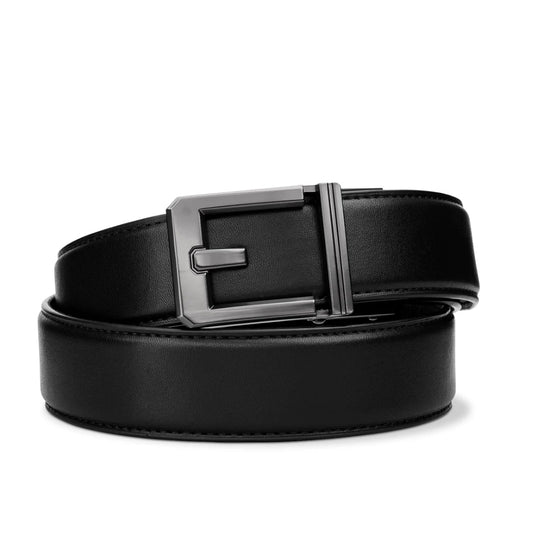 Black Leather 1.5” Gun Belt X3 Buckle