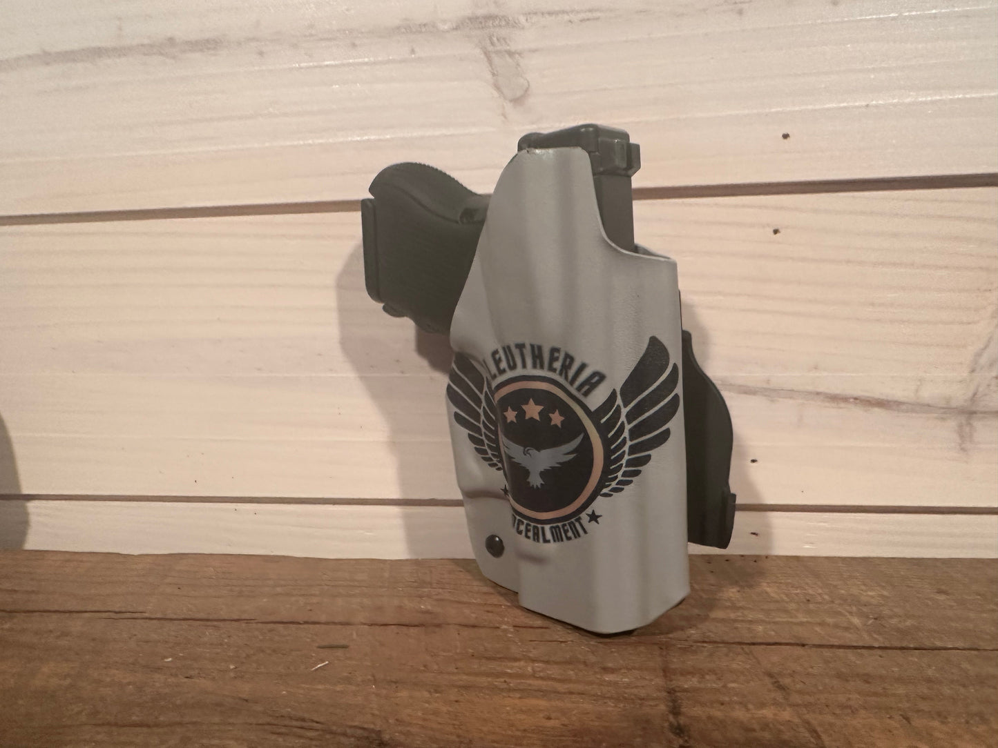 YOUR LOGO OR ELEUTHERIA CONCEALMENT LOGO KYDEX HOLSTER PRINT WALTHER DAGGER P80