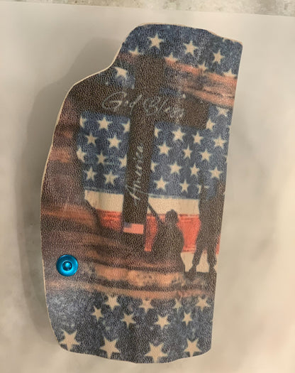 FACEBOOK SPECIAL GOD BLESS AMERICA TUMBLER AND KYDEX HOLSTER PRINT SIG SAUER CANIK