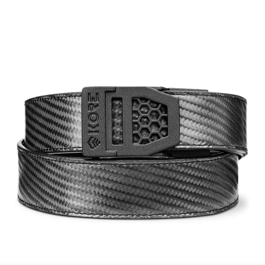 CARBONFIBER Leather 1.5” Gun Belt X6 Buckle