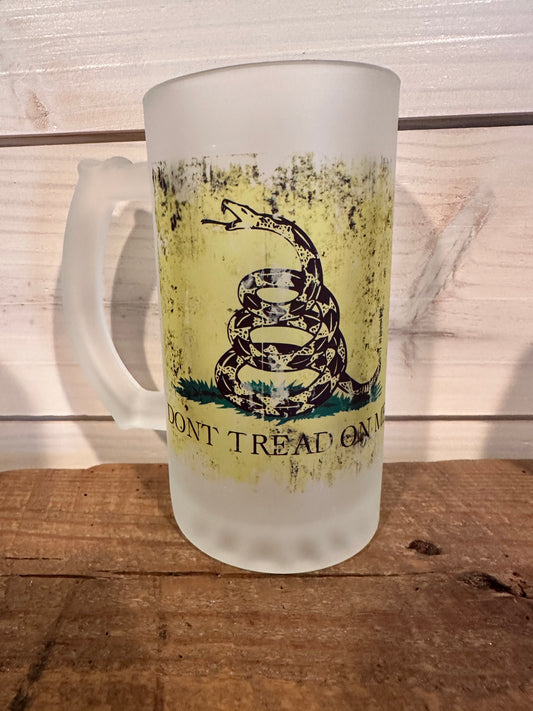 FROSTED BEER MUG GASDEN FLAG